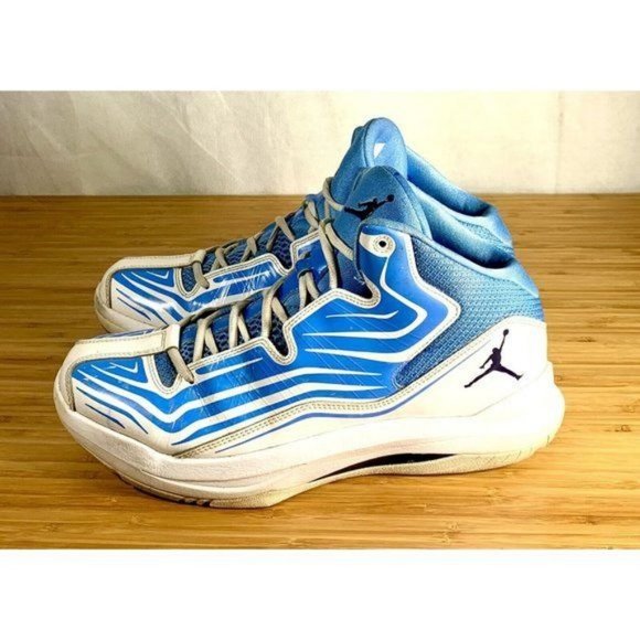 Nike Jordan Aero Mania White Blue Flywire Size 10.5 New Men's 2013 - Picture 5 of 8